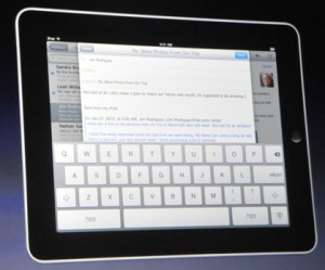 iPad giant onscreen keyboard 300x249 The Long Awaited Apple iPad is Finally Here!